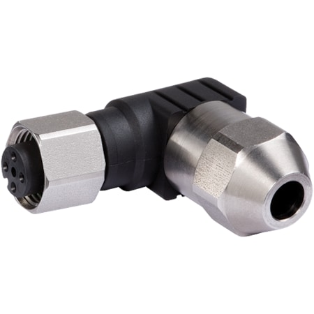 Murrelektronik MOSA M12 FEMALE 90 Degree FIELD-WIREABLE (IDC) V2A, 4-pol. 0.25-0.5mm 7002-12681-0000000